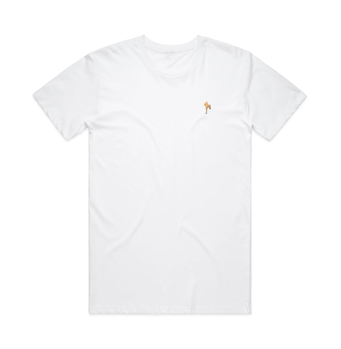 Leg Logo Tee - White & Gold