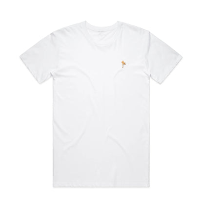 Leg Logo Tee - White & Gold