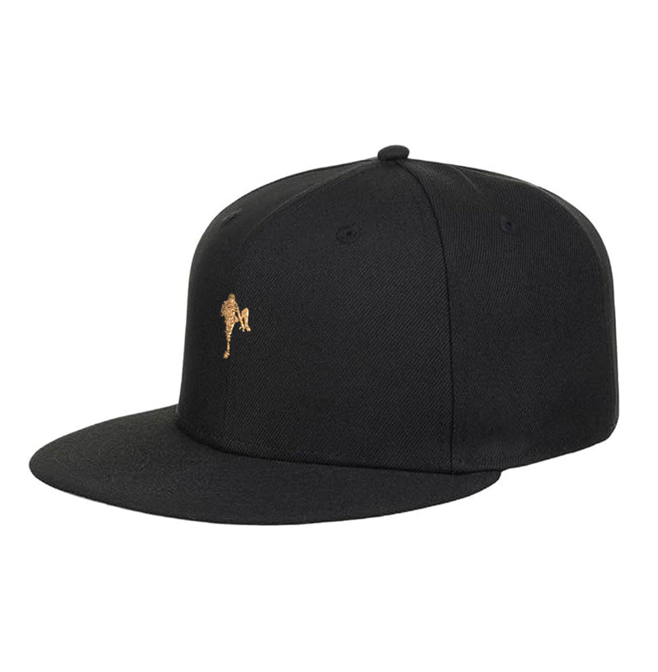 Leg Snapback- Black & Gold