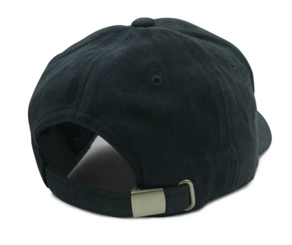 Leg  Suede Hat - Black & Gold